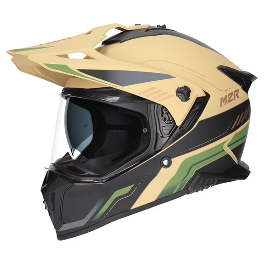 M2R Navigator Venture PC-4F Helmet - Brown / Green / Black