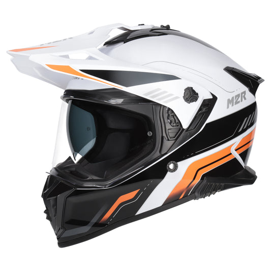 M2R Navigator Venture PC-8 Helmet - Black / White / Orange