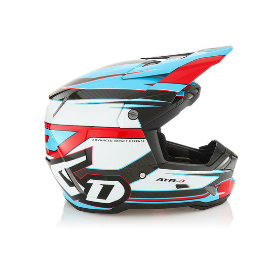 6D ATR-3 Hyper Helmet - Red / White / Cyan