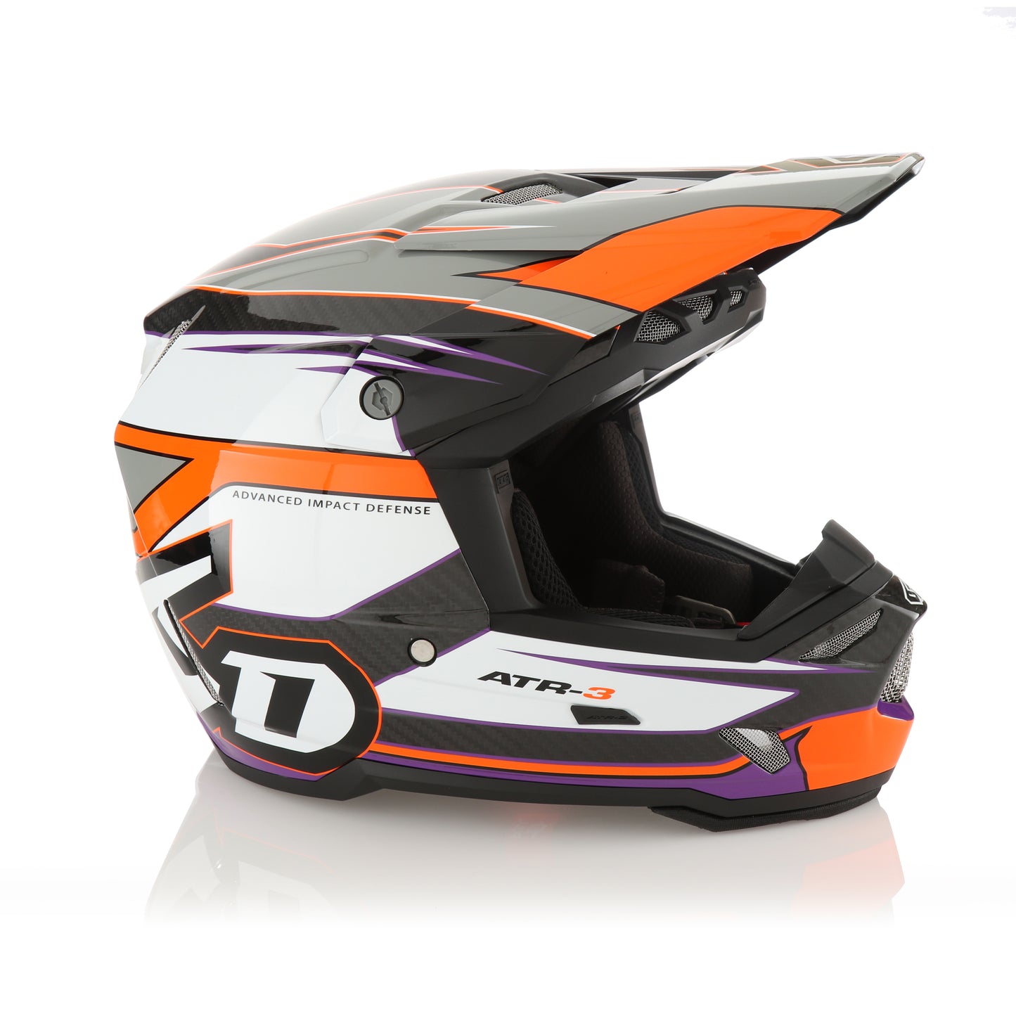 6D ATR-3 Hyper Helmet - Orange / Purple