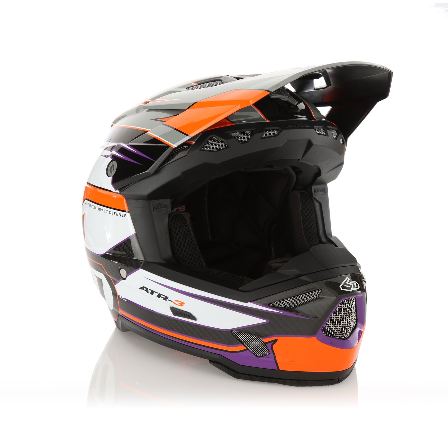 6D ATR-3 Hyper Helmet - Orange / Purple