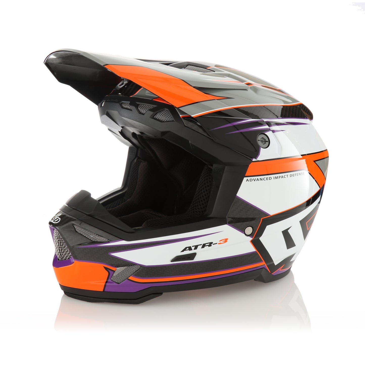 6D ATR-3 Hyper Helmet - Orange / Purple