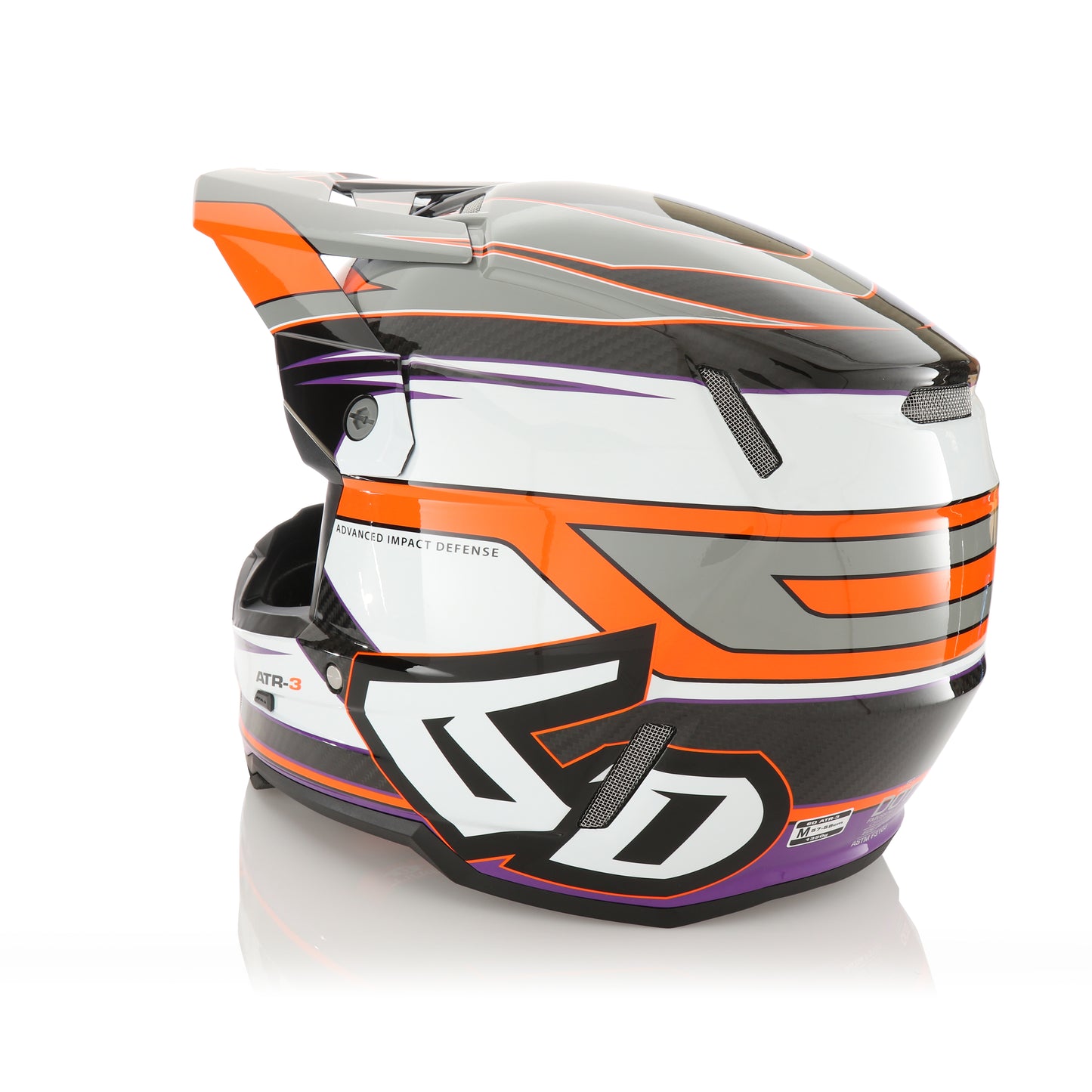 6D ATR-3 Hyper Helmet - Orange / Purple