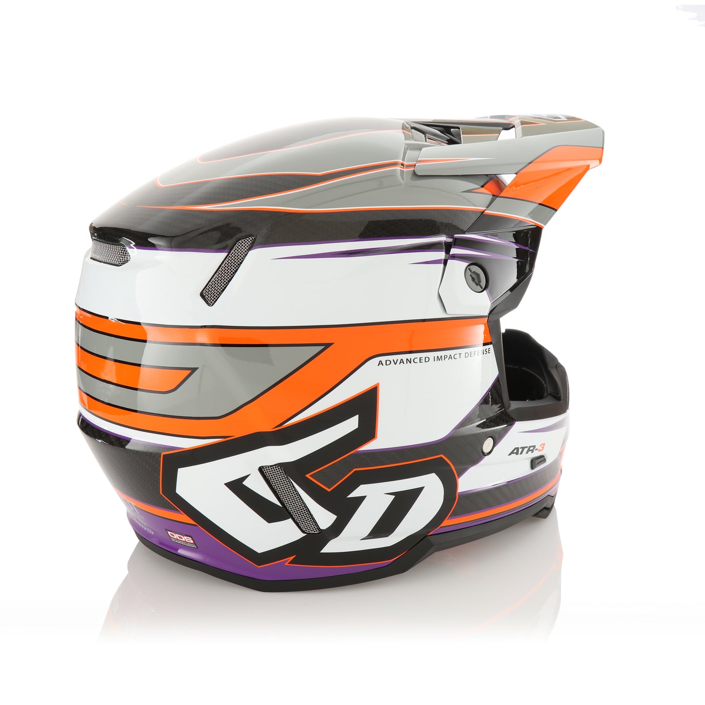 6D ATR-3 Hyper Helmet - Orange / Purple