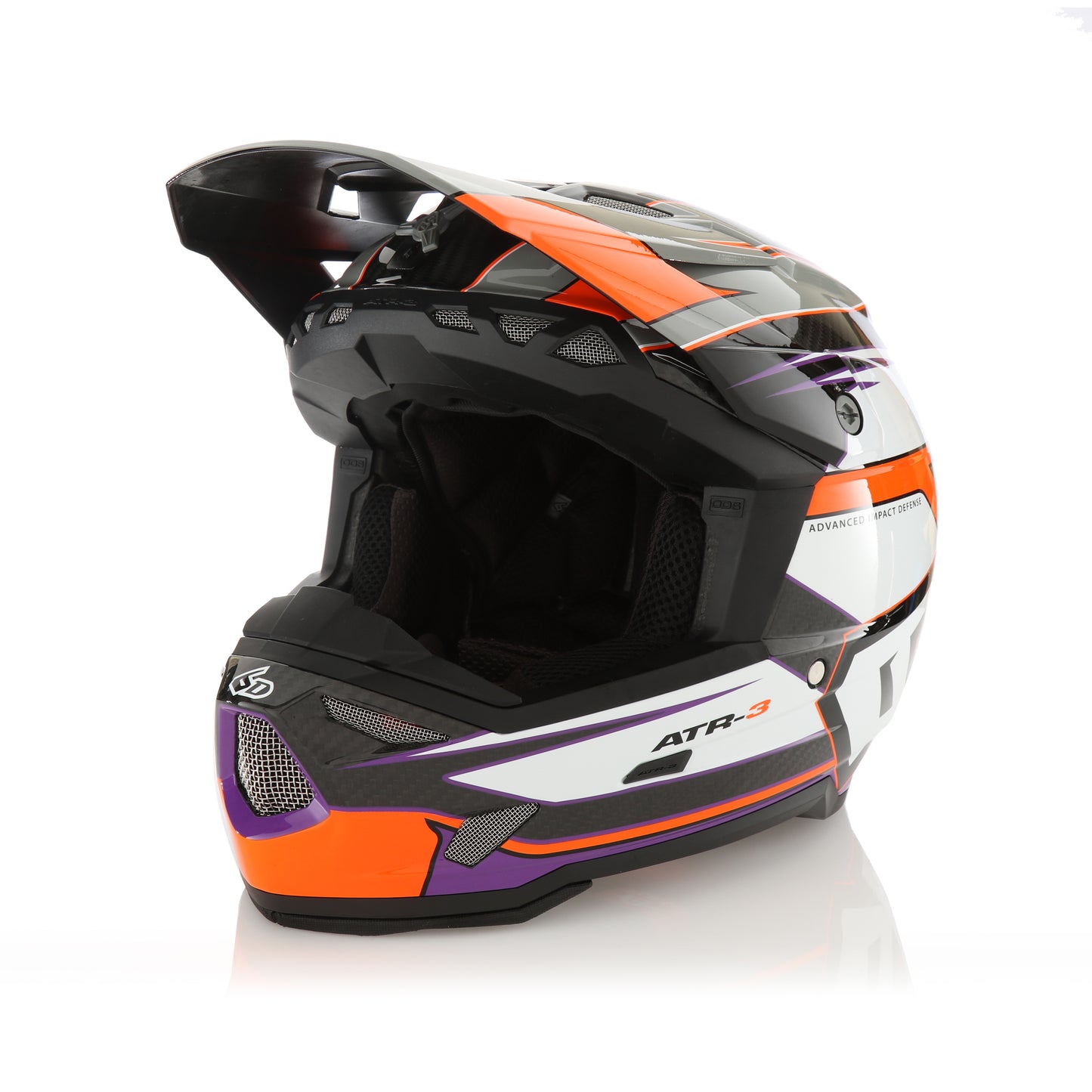 6D ATR-3 Hyper Helmet - Orange / Purple