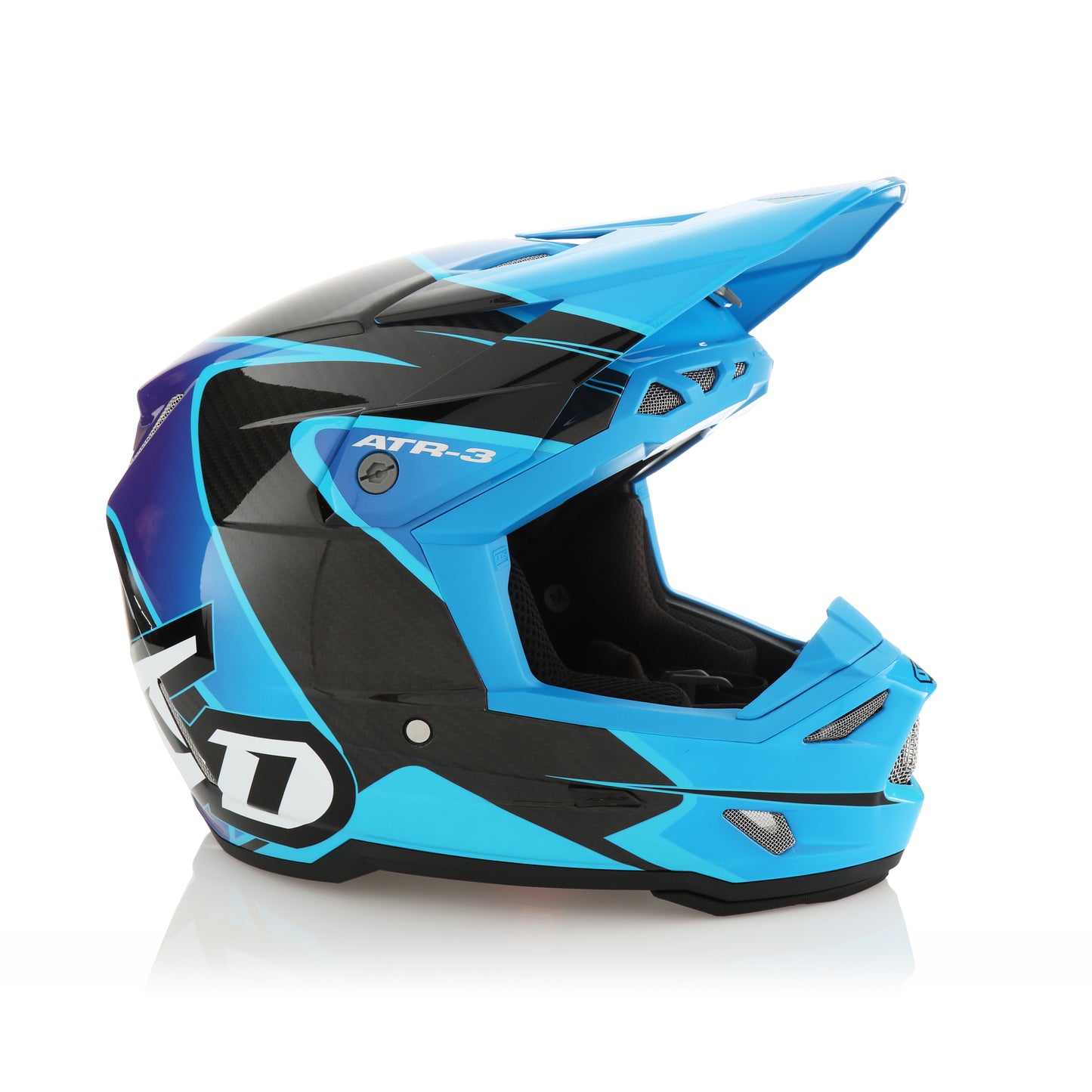 6D ATR-3 Wave Helmet - Cyan / Purple
