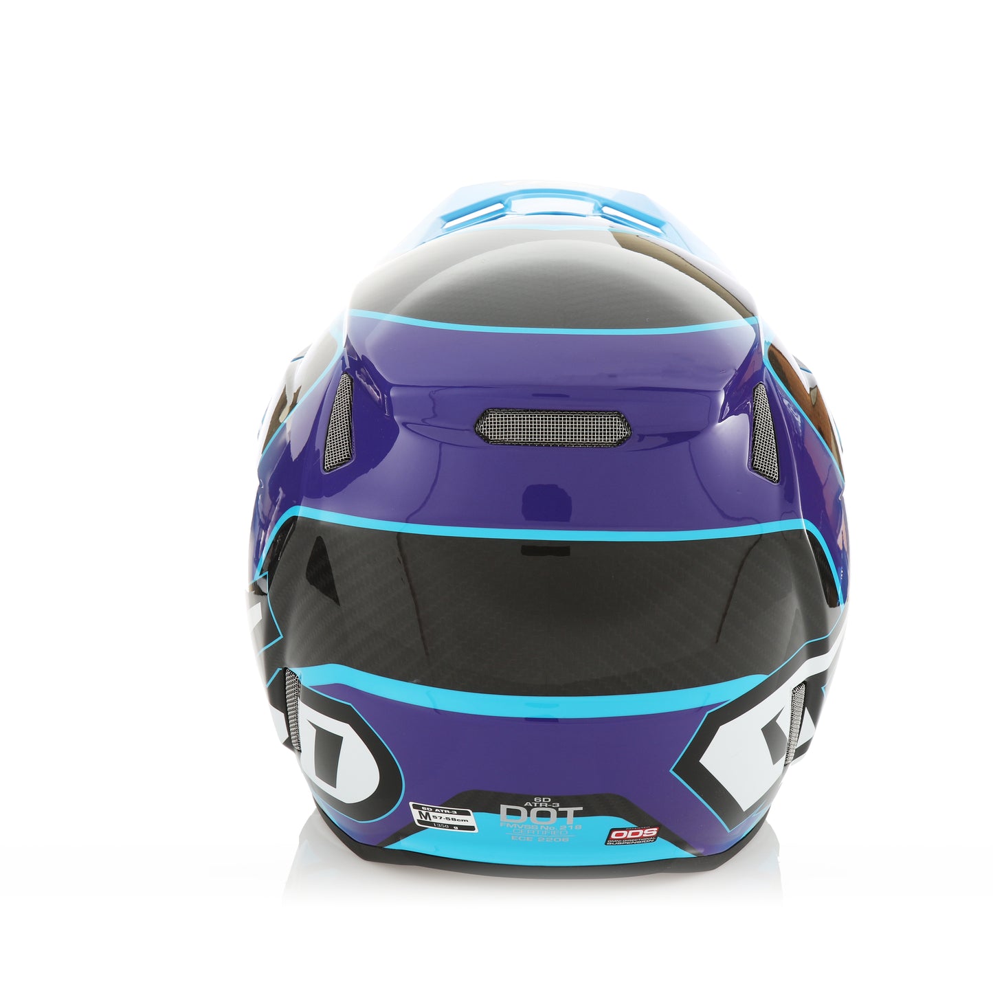6D ATR-3 Wave Helmet - Cyan / Purple