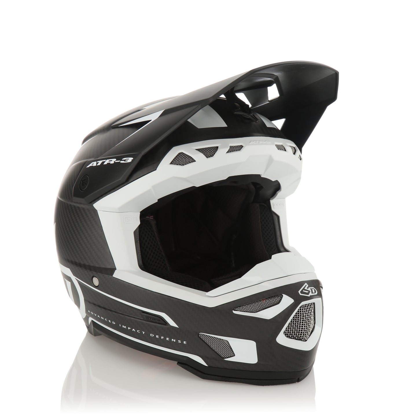 6D ATR-3 Nova Helmet - White Carbon