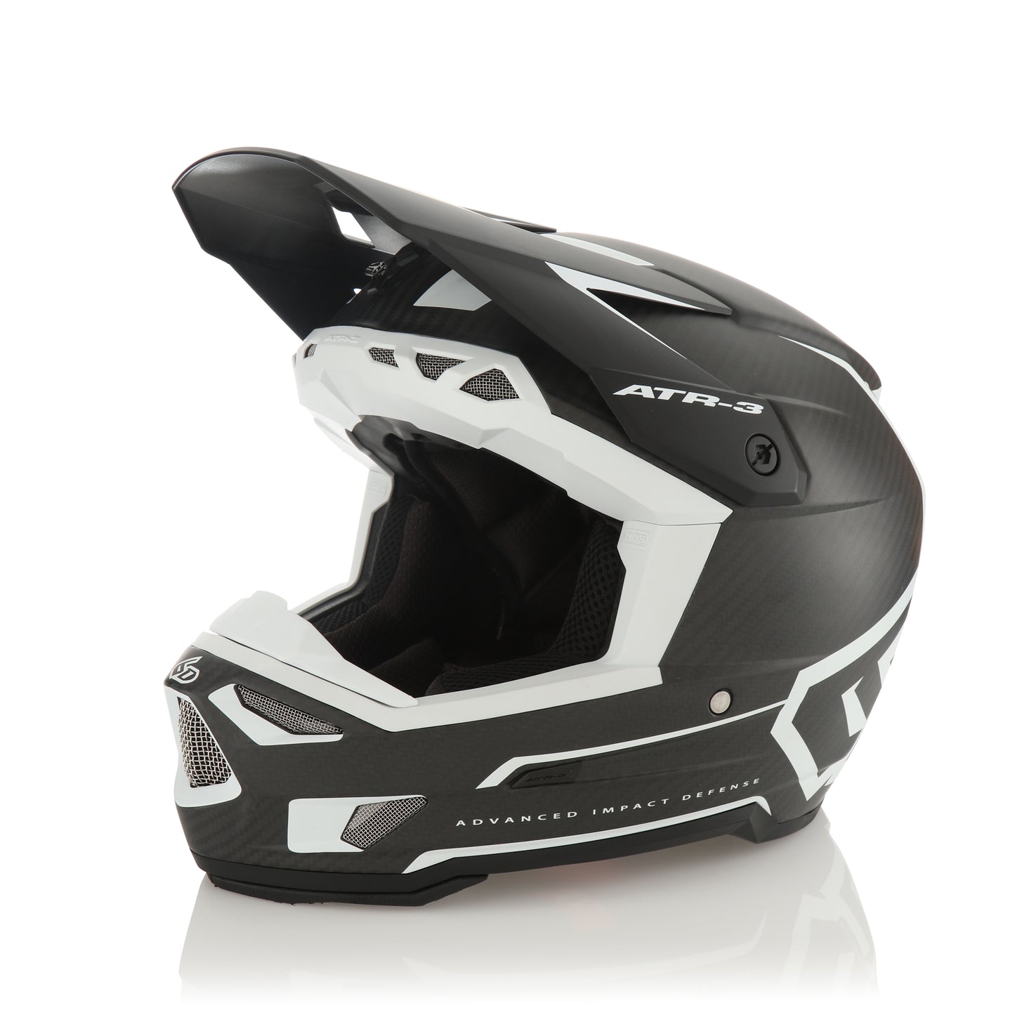 6D ATR-3 Nova Helmet - White Carbon