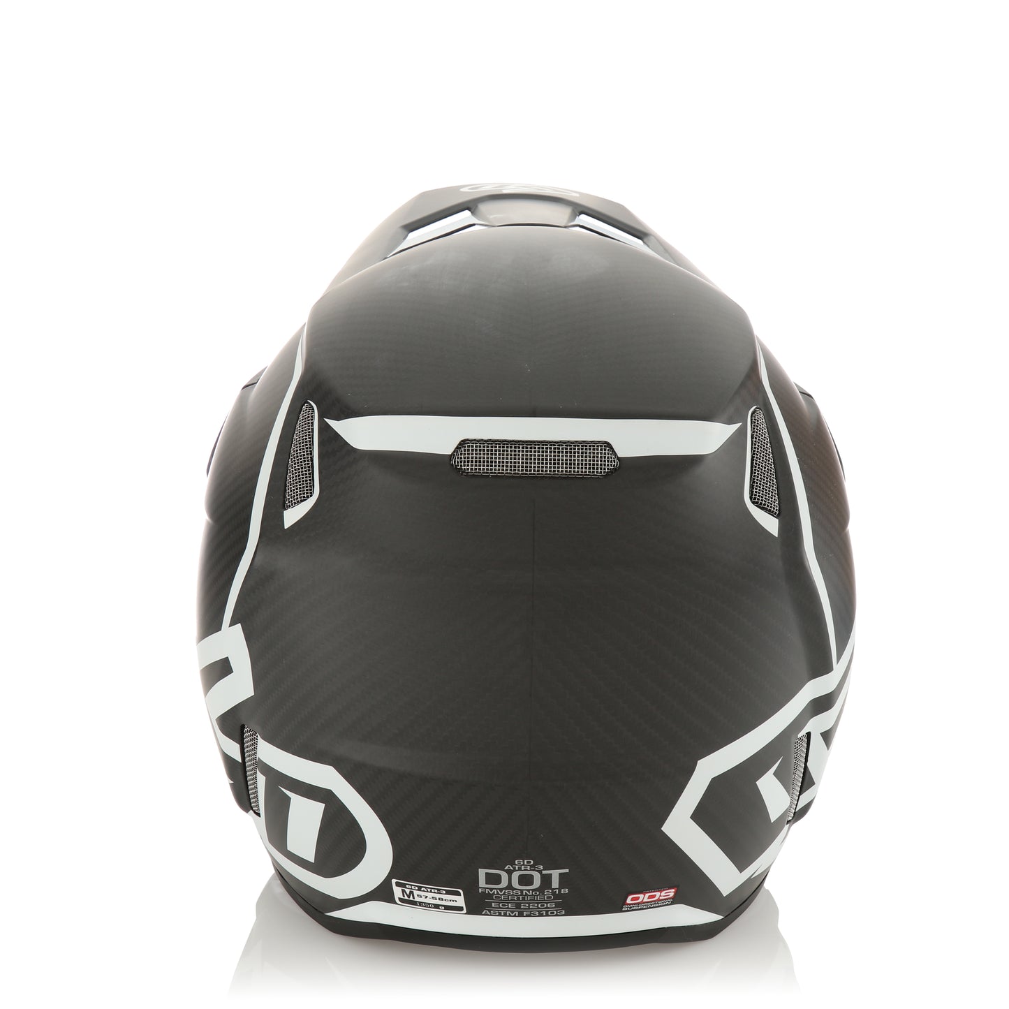 6D ATR-3 Nova Helmet - White Carbon