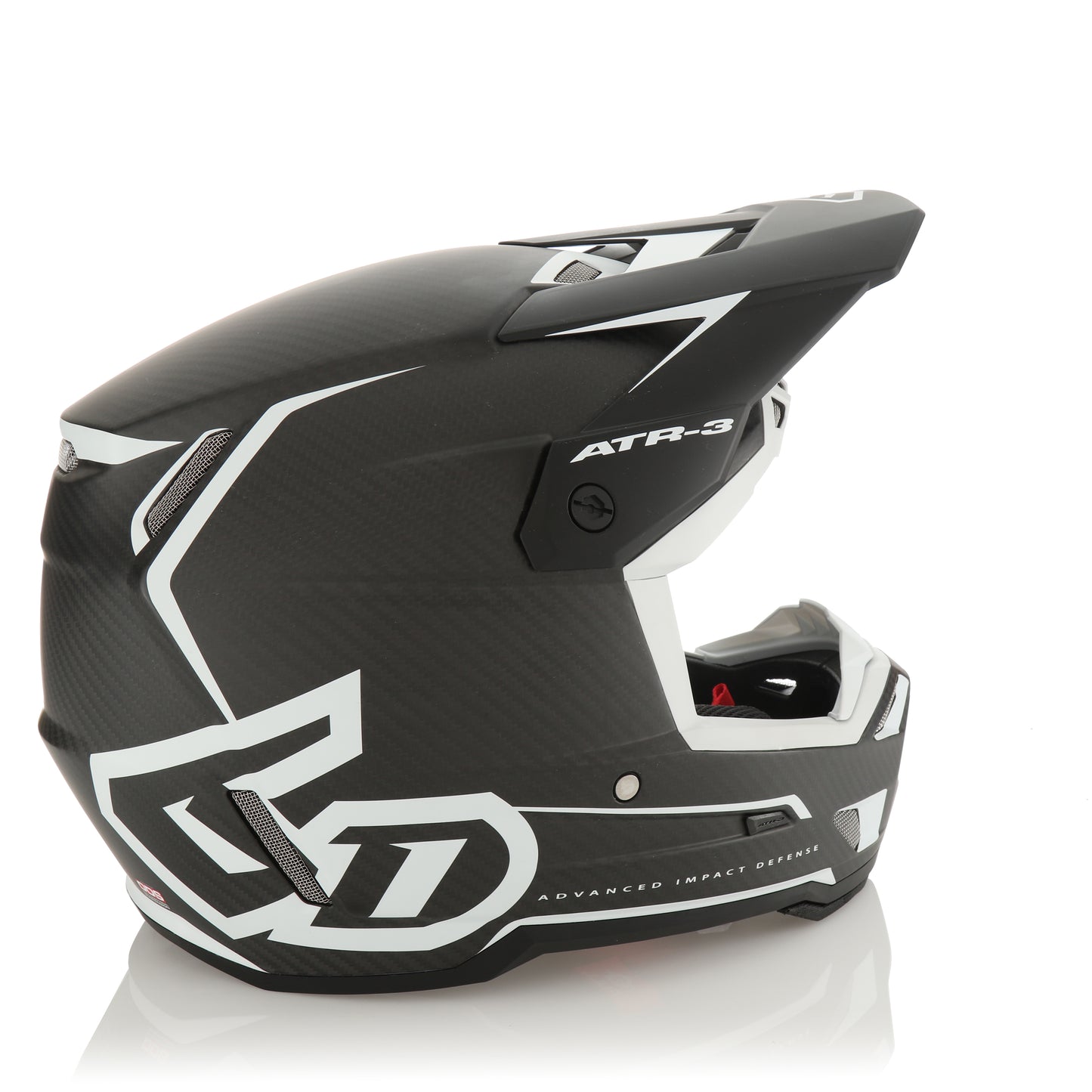 6D ATR-3 Nova Helmet - White Carbon