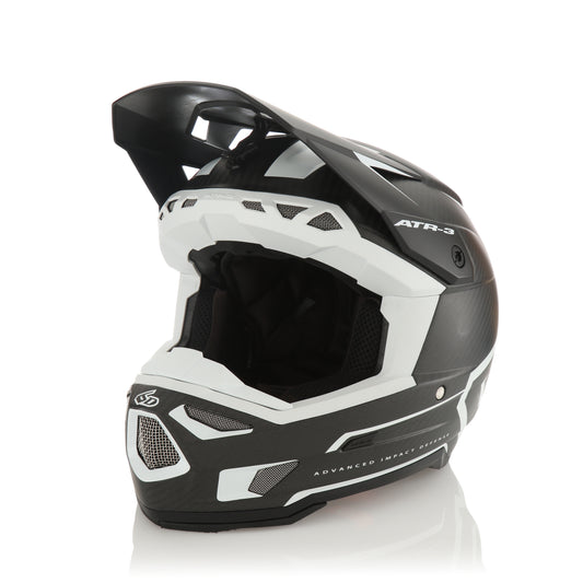 6D ATR-3 Nova Helmet - White Carbon