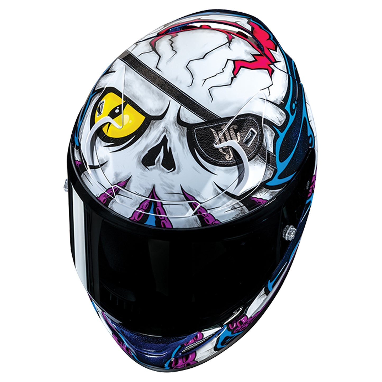 HJC RPHA 12 Kraken Helmet - White / Purple