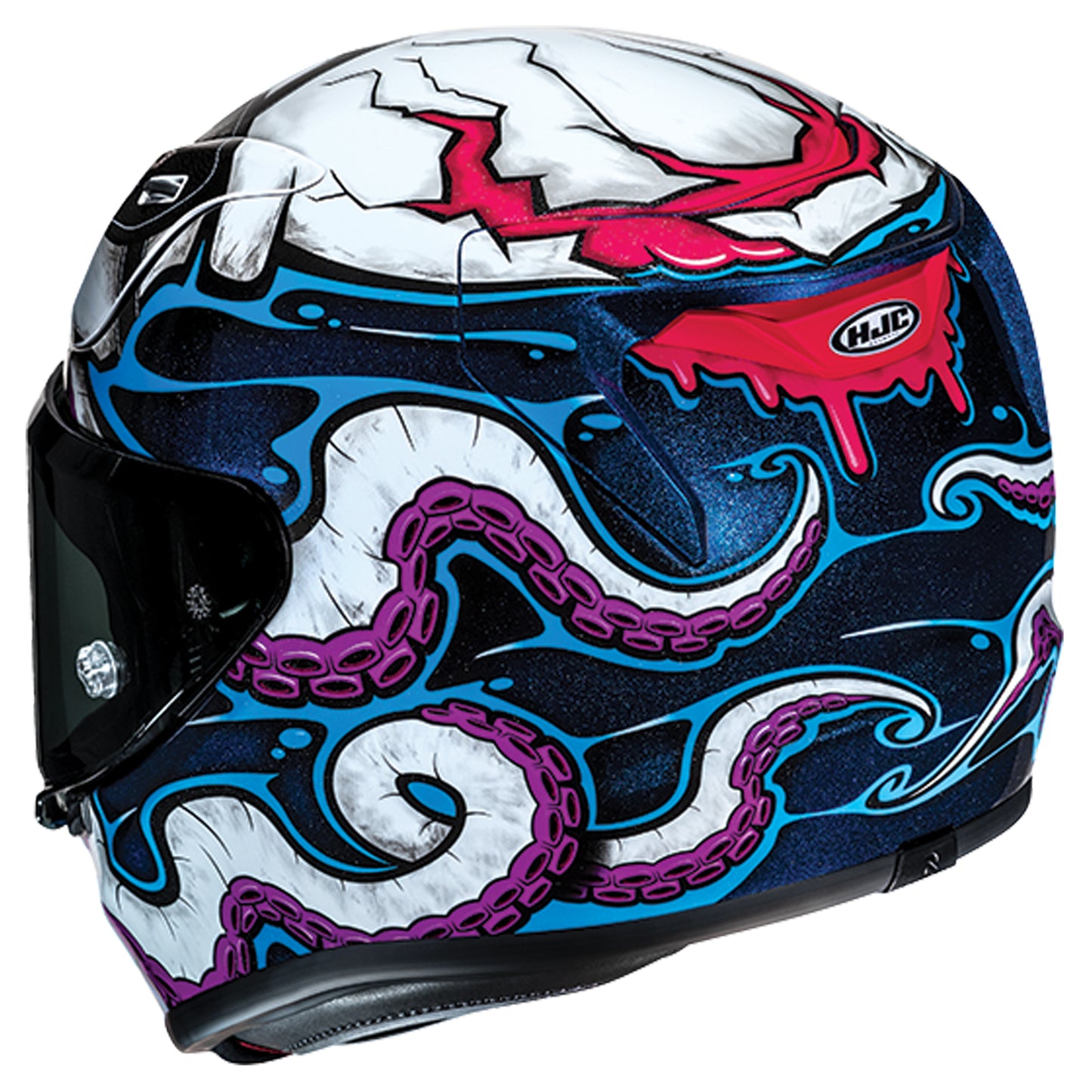 HJC RPHA 12 Kraken Helmet - White / Purple