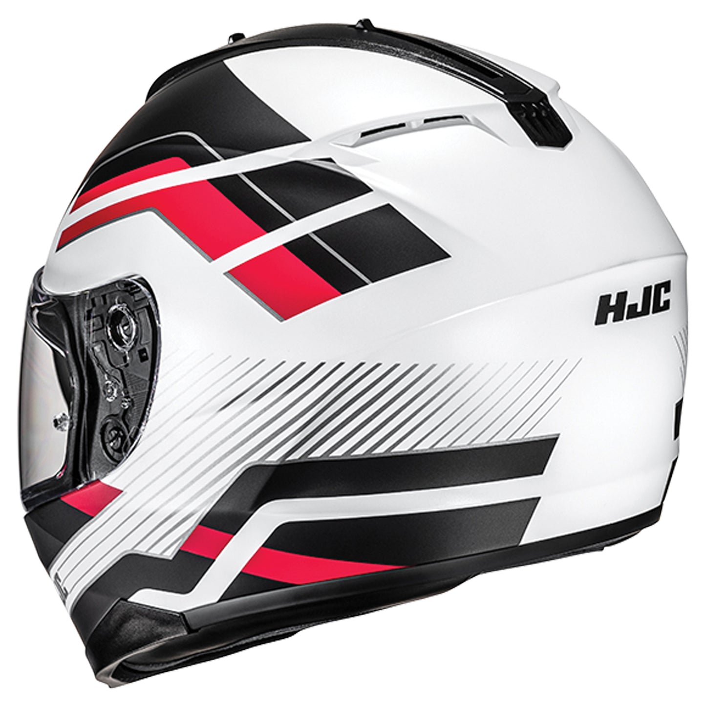 HJC C70N Belis MC-1SF Helmet - Black / Red