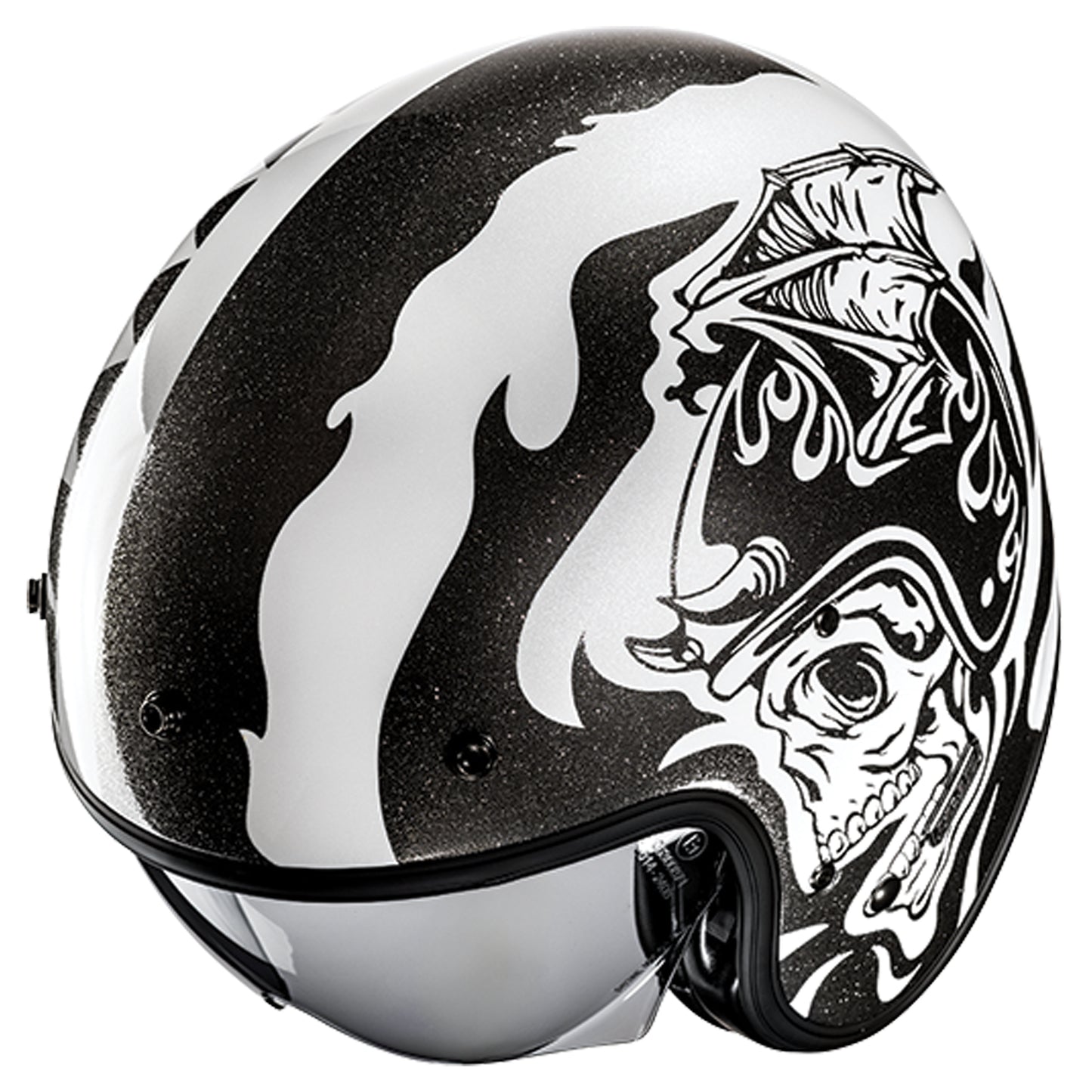 HJC V31 Flame MC-5 Helmet - Black / Grey