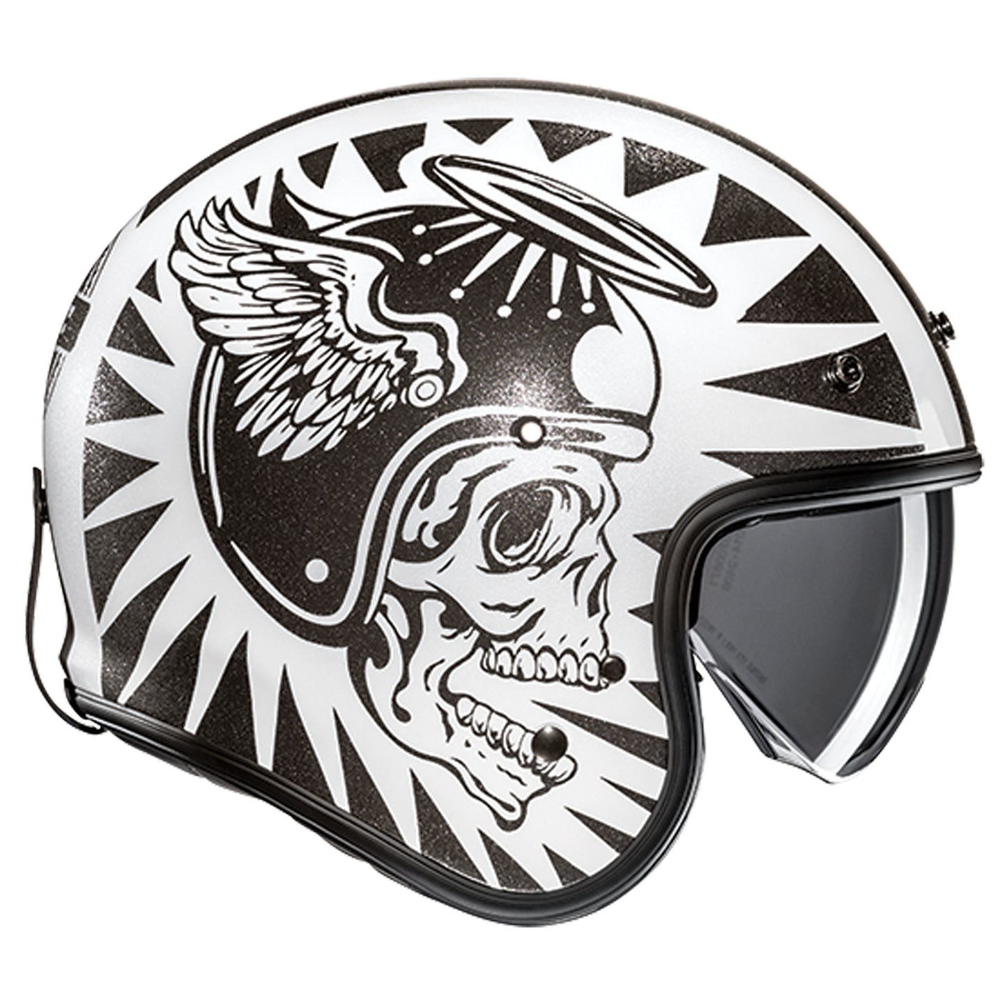 HJC V31 Flame MC-5 Helmet - Black / Grey
