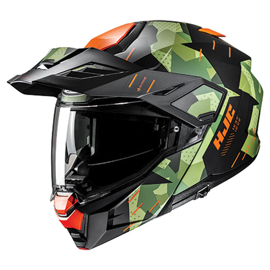 HJC i80 Roki MC-47SF Modular Helmet - Black / Green