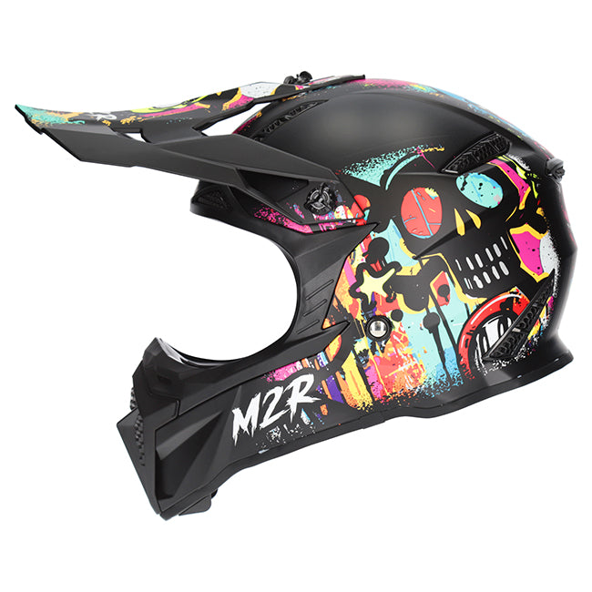 M2R X2.1 Youth Helmet - Graffiti PC-1