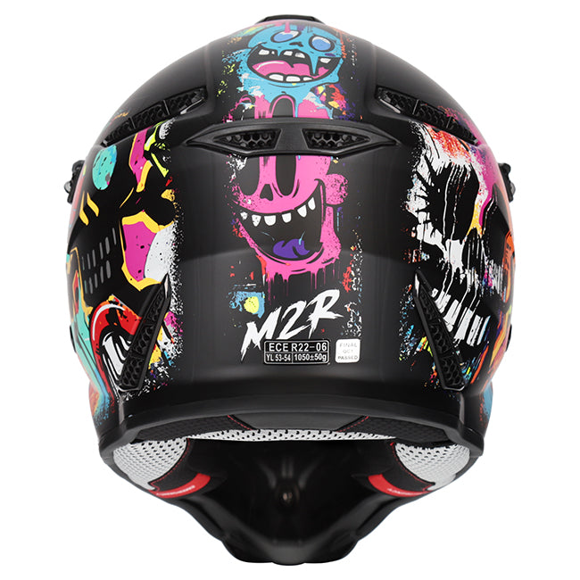 M2R X2.1 Youth Helmet - Graffiti PC-1