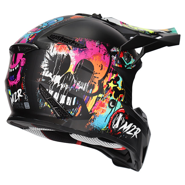M2R X2.1 Youth Helmet - Graffiti PC-1