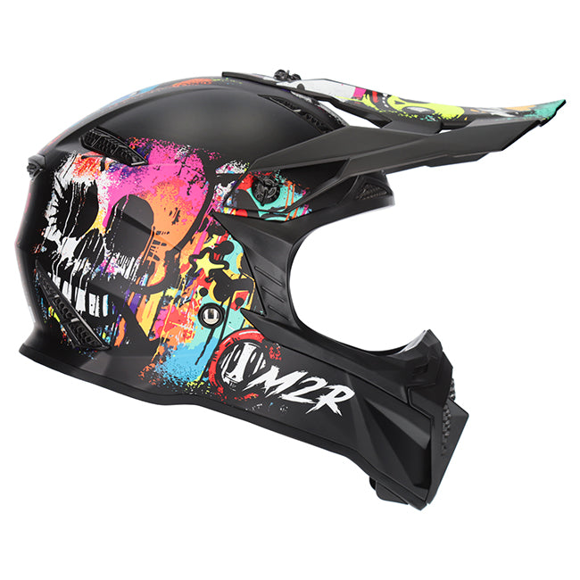 M2R X2.1 Youth Helmet - Graffiti PC-1