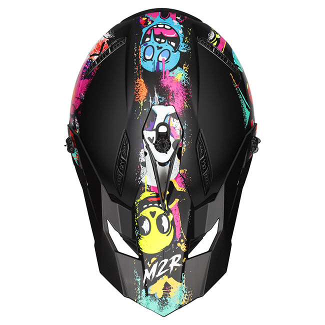 M2R X2.1 Youth Helmet - Graffiti PC-1