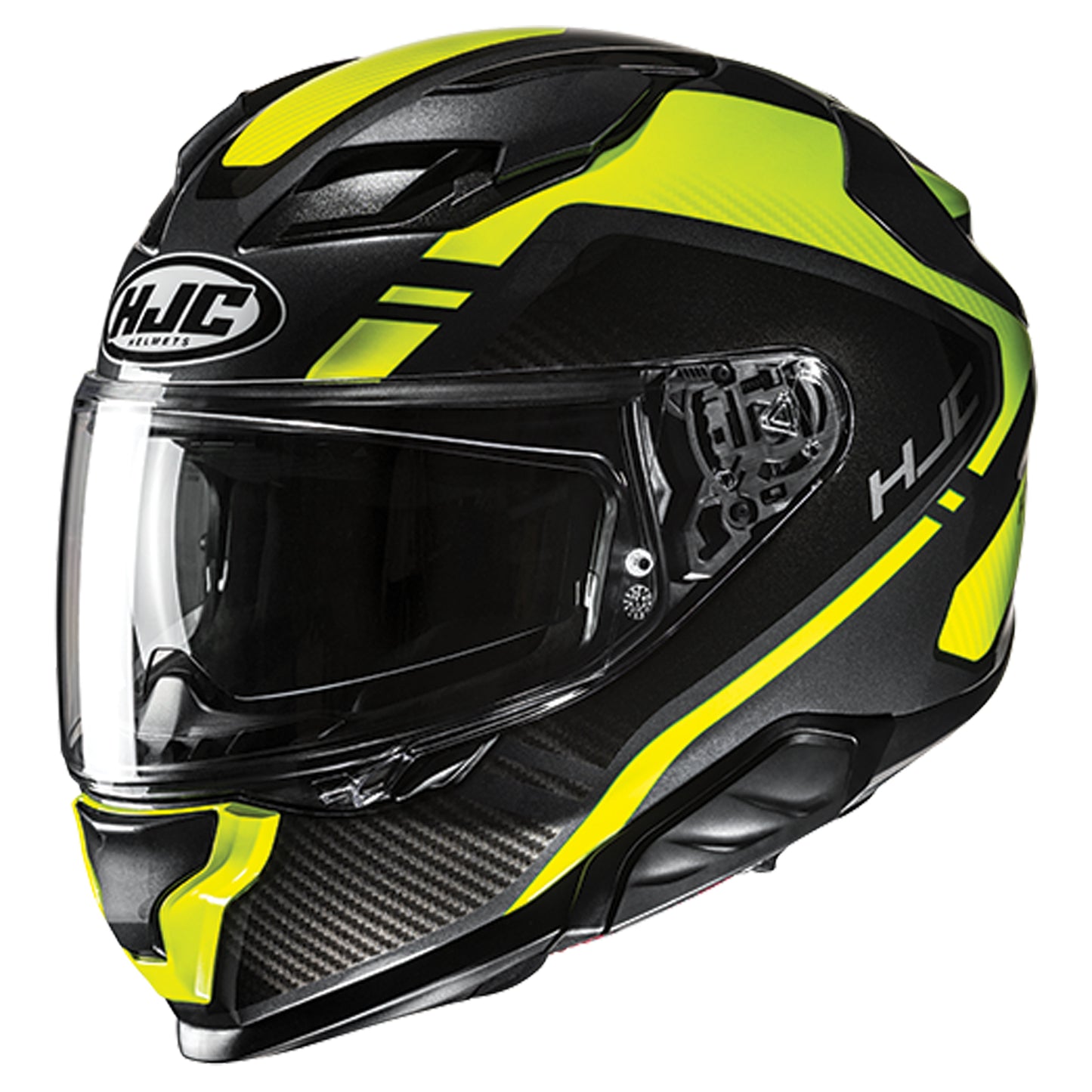 HJC F71 Tozz MC-3H Helmet - Black / Yellow