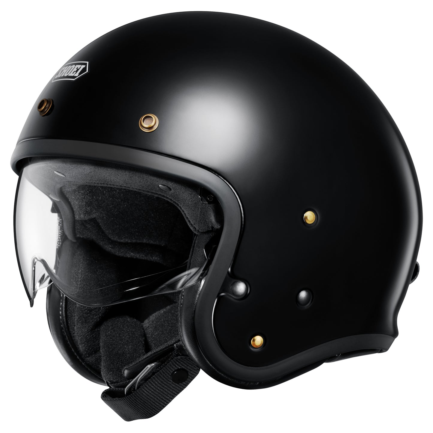 Shoei J.O2 Open Face Helmet - Gloss Black