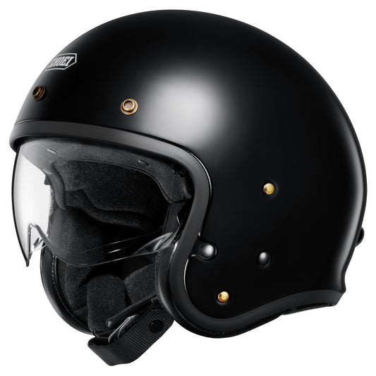 Shoei J.O2 Open Face Helmet - Gloss Black