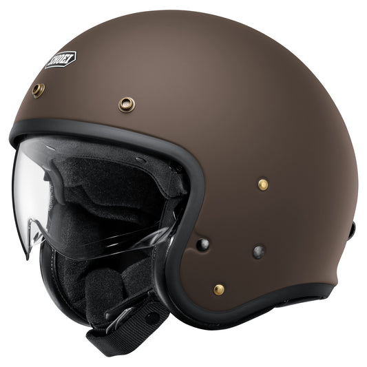 Shoei J.O2 Open Face Helmet - Brown