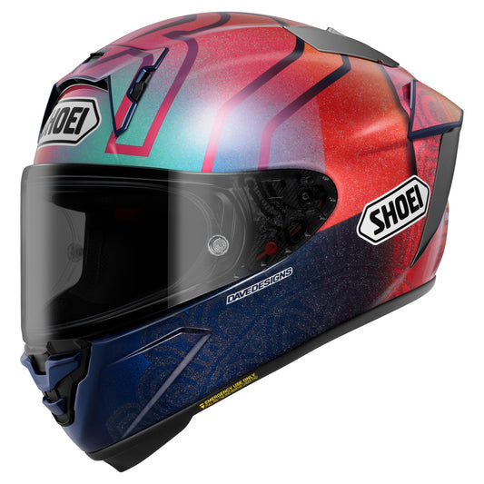 Shoei X-SPR Pro Helmet Marquez Holi TC-1 - Blue / Red