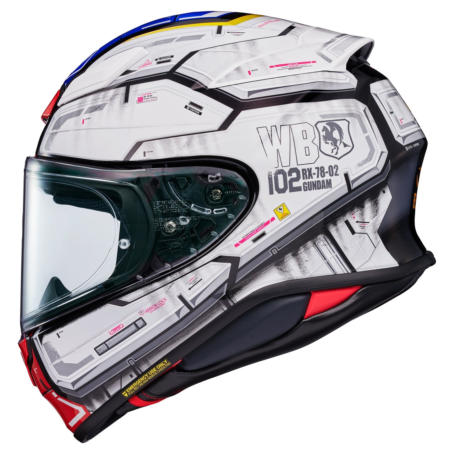 Shoei NXR2 Helmet RX-78-02 Gundam TC-10 - Blue / White / Red
