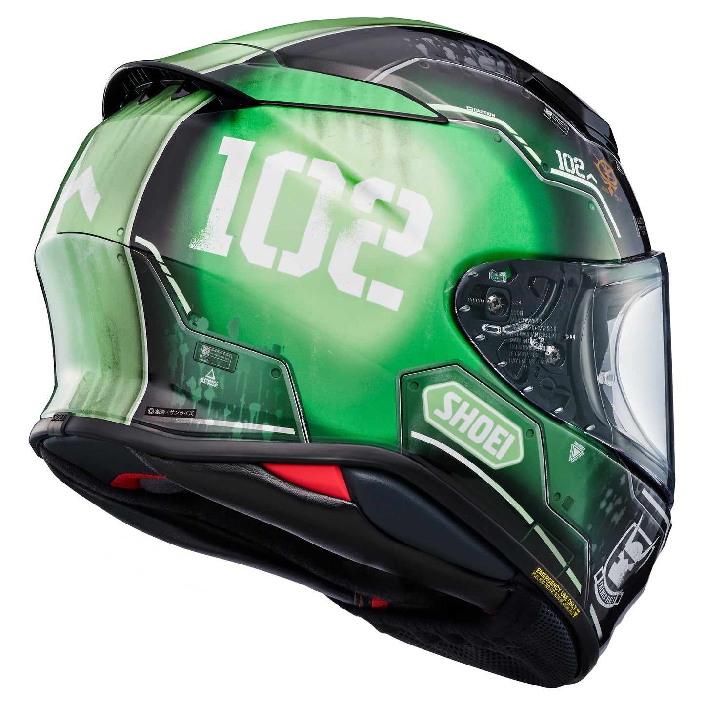 Shoei NXR2 Helmet MS-06C-6 Zaku II TC-4 - Green