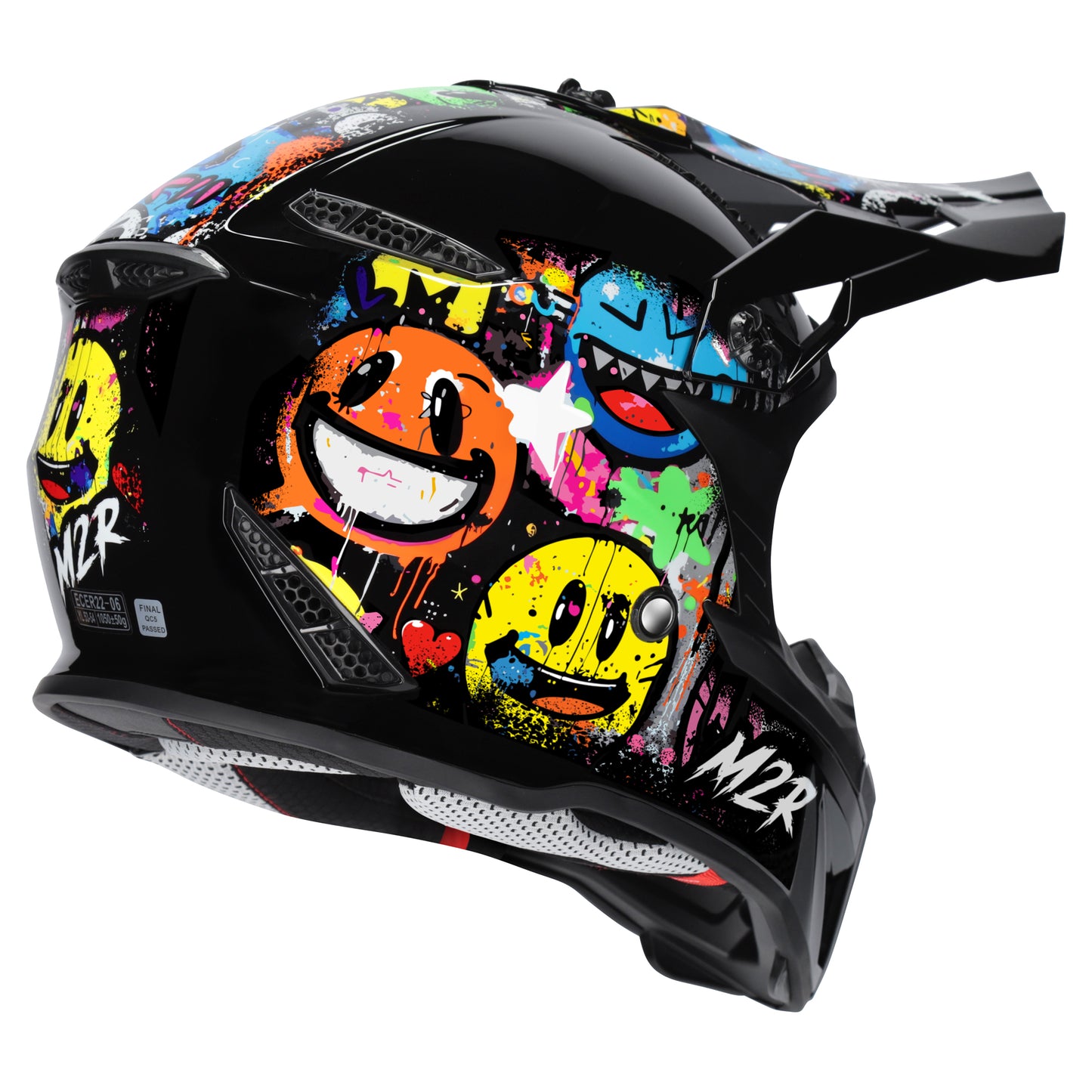 M2R X2.1 Youth Helmet - Emoji PC-10