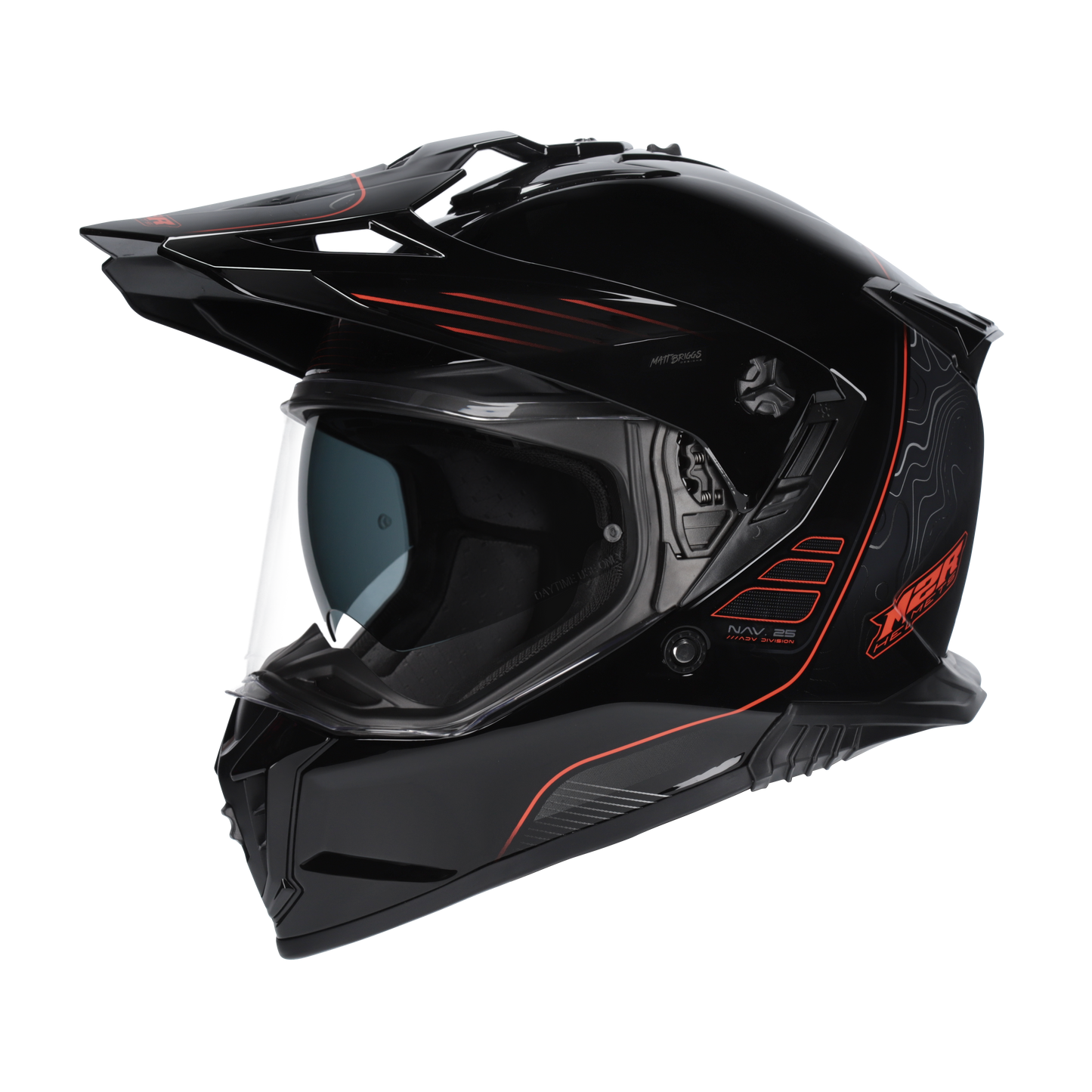 M2R Navigator Helmet Elevate PC-8F - Black / Orange