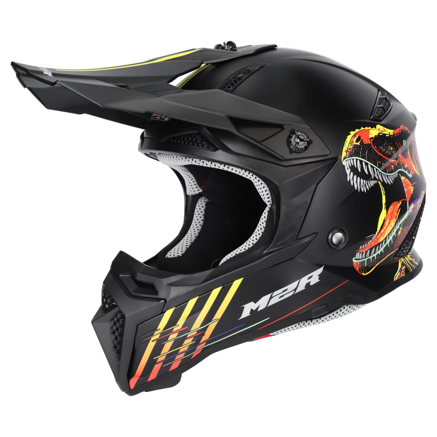 M2R X2.1 Youth Helmet T-Rex PC-1F - Red