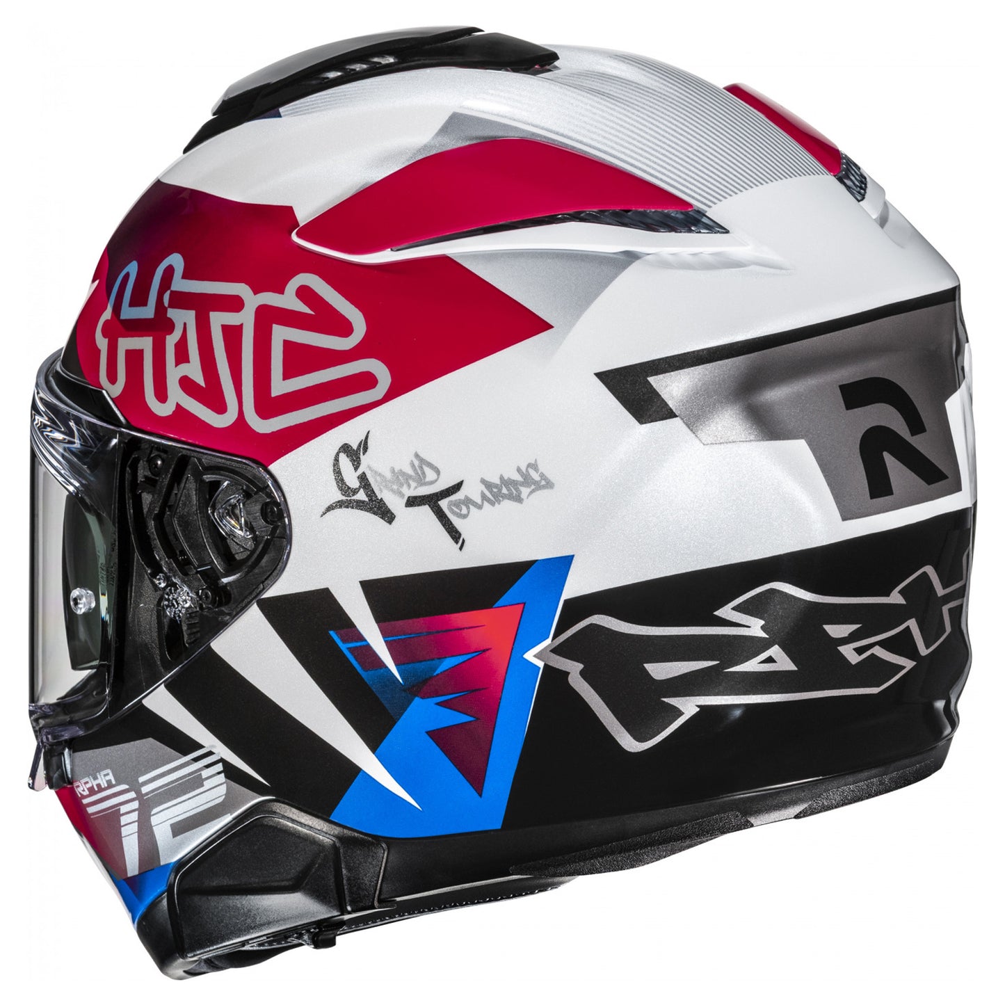 HJC RPHA 72 Helmet Goldy MC-21 - White / Blue / Red