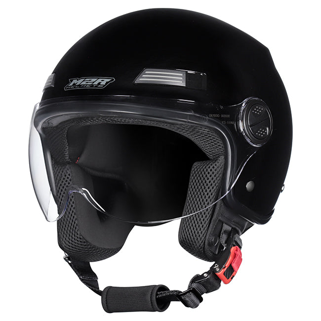 M2R Nimbus Open Face Helmet - Black