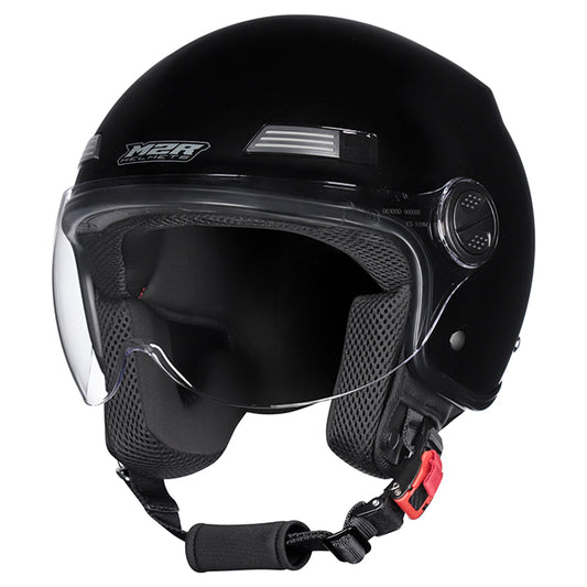 M2R Nimbus Open Face Helmet - Black