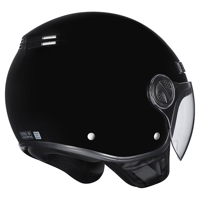 M2R Nimbus Open Face Helmet - Black