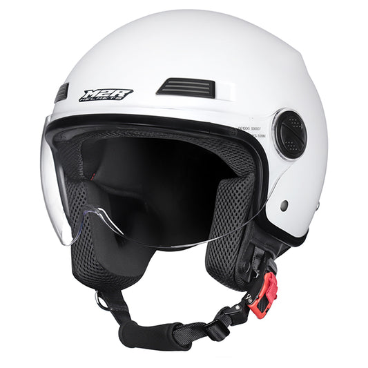 M2R Nimbus Open Face Helmet - White