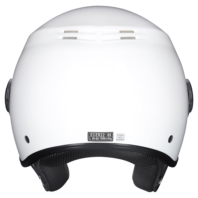 M2R Nimbus Open Face Helmet - White