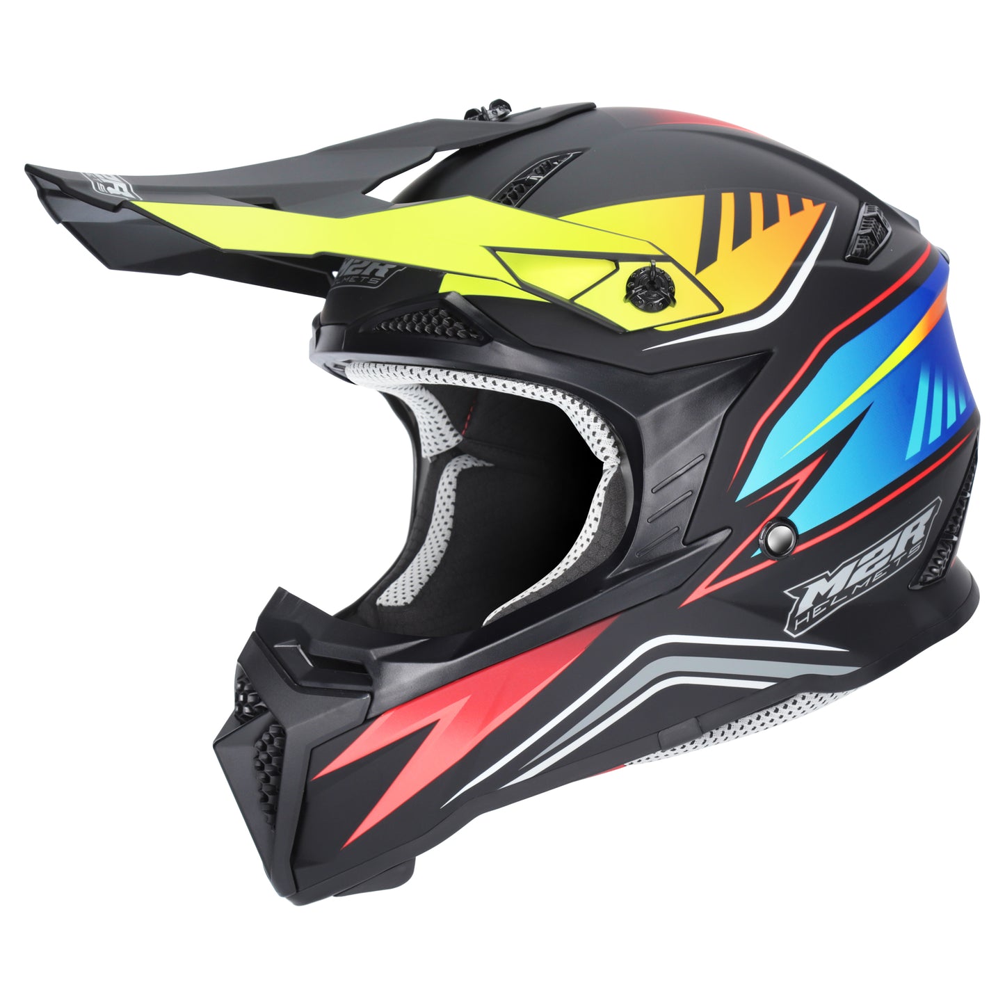 M2R X2.1 Youth Hype Helmet PC-1F - Black / Blue / Red