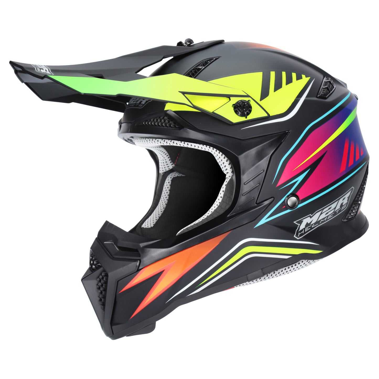 M2R X2.1 Youth Hype Helmet PC-7F - Black / Orange / Yellow