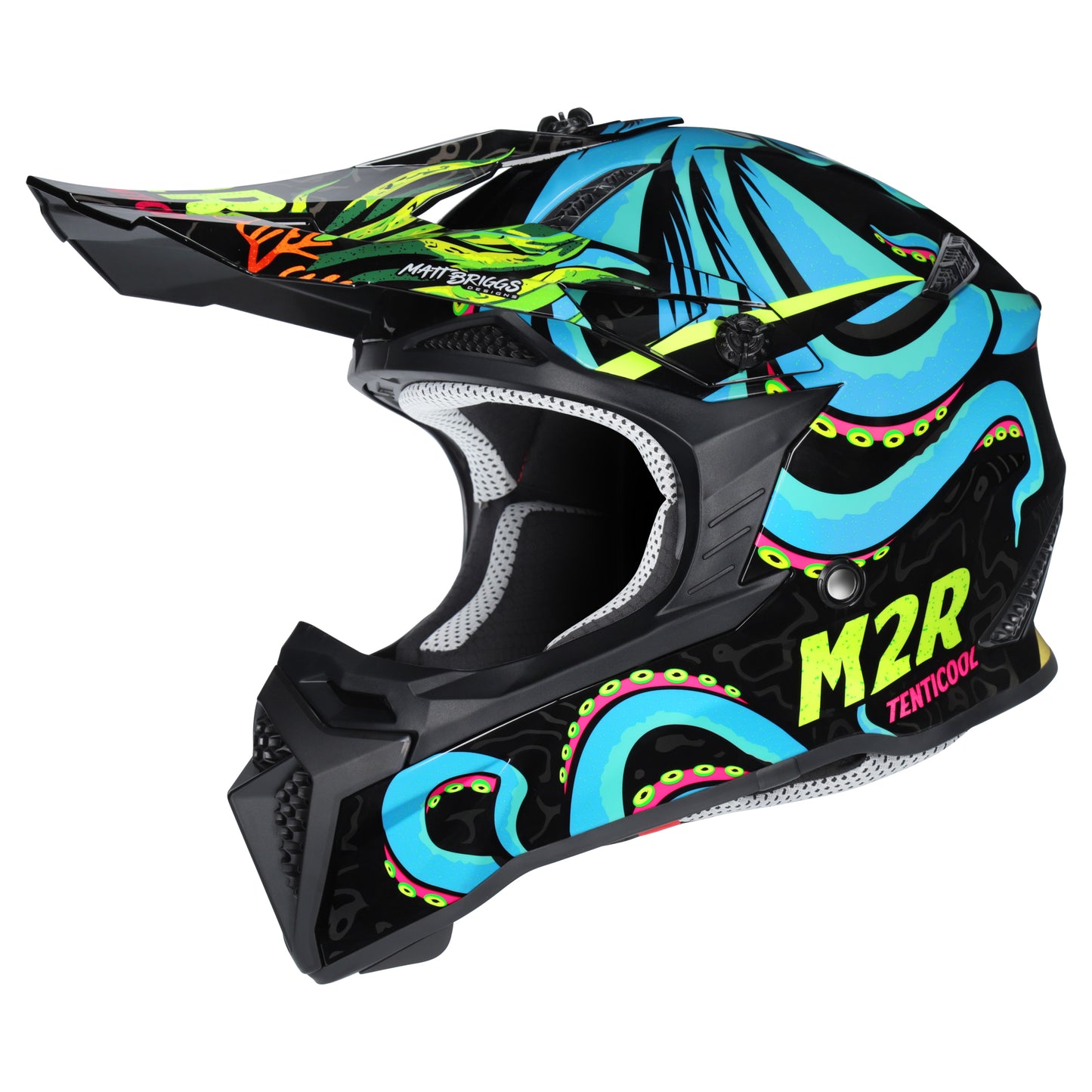 M2R X2.1 Youth Tentacool Helmet PC-2 - Black / Multi