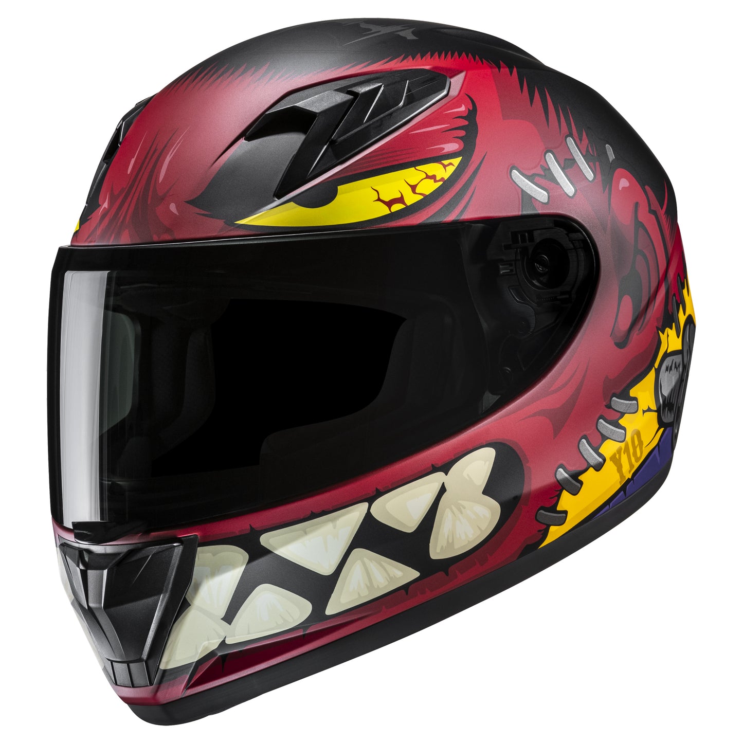 HJC Y10 Youth Helmet Frank MC-1SF - Black / Red
