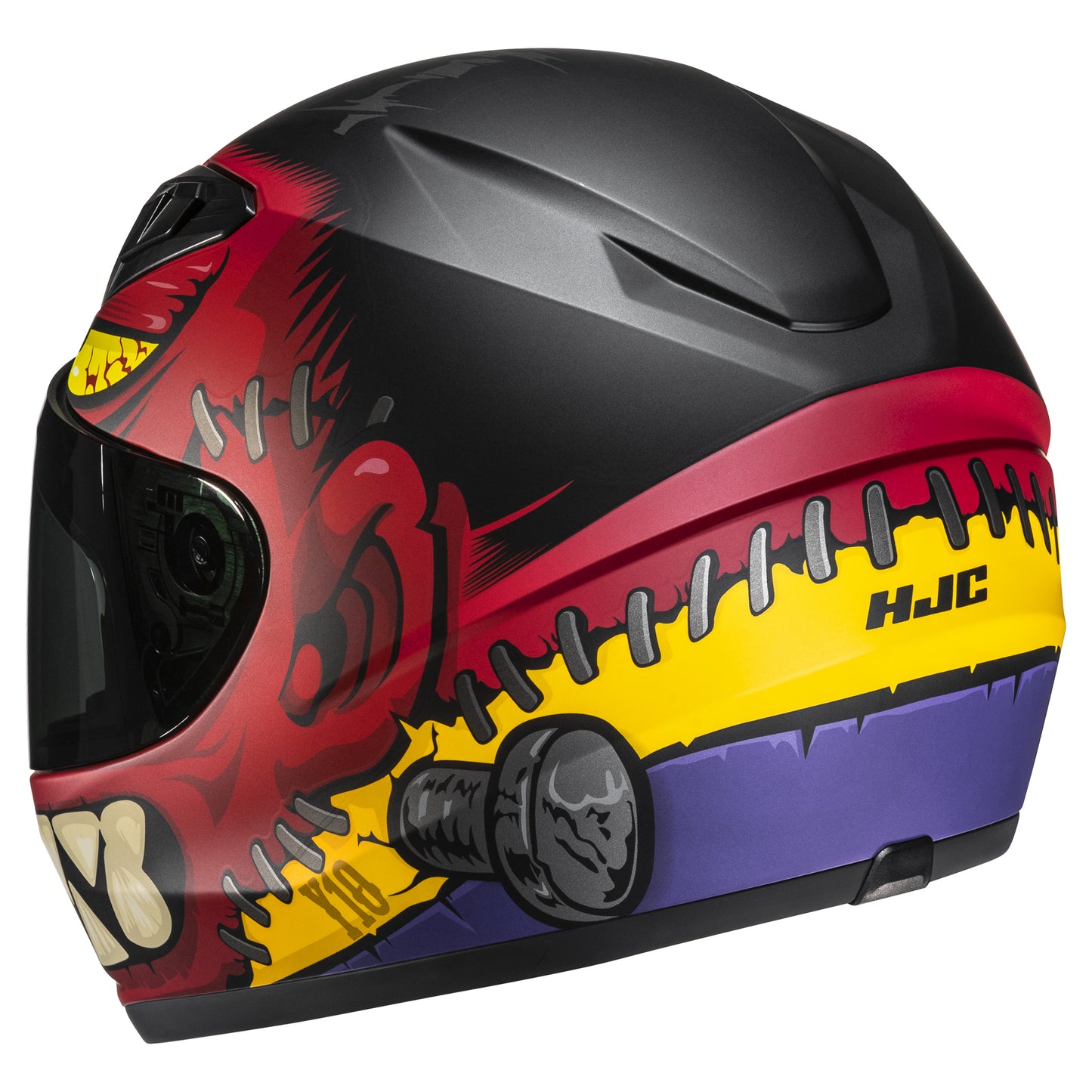HJC Y10 Youth Helmet Frank MC-1SF - Black / Red
