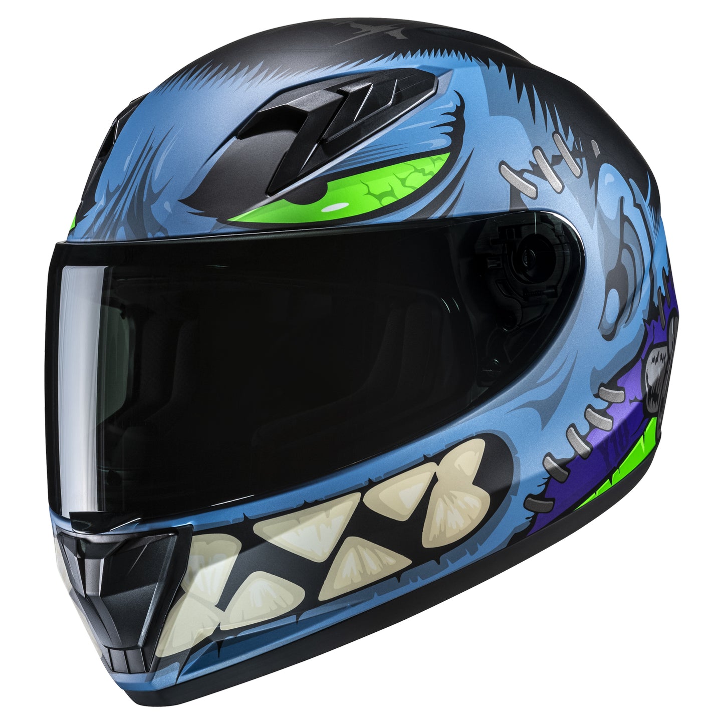 HJC Y10 Youth Helmet Frank MC-2SF - Black / Blue