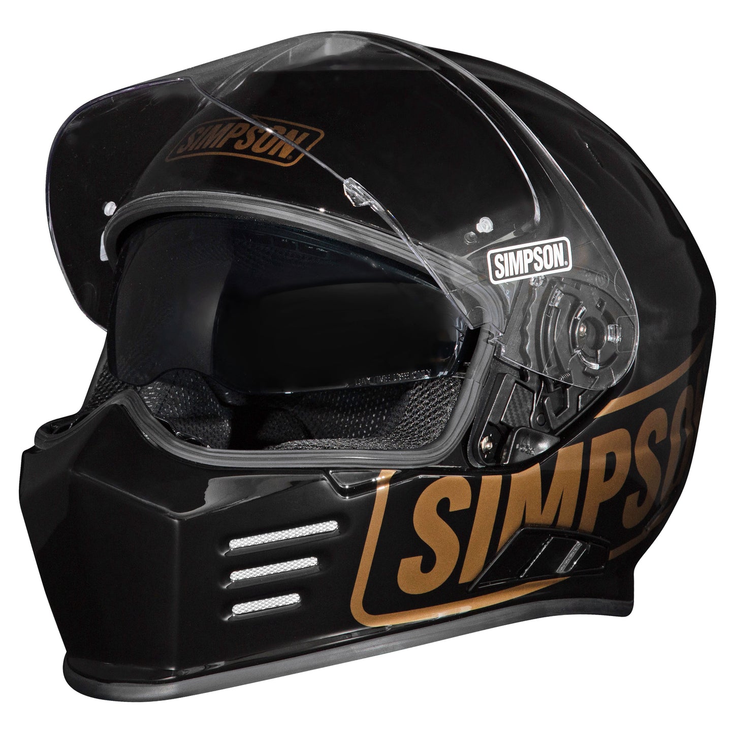 Simpson Venom Helmet - Logo ST Black / Gold